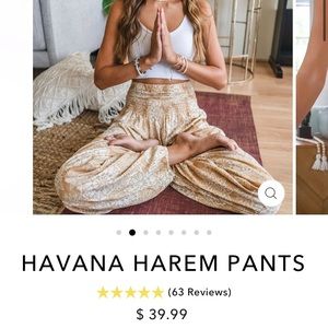 Lotus and Luna Havana Harem Pants